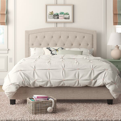 Milo Tufted Upholstered Low Profile Bed