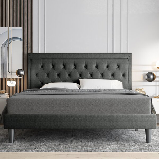 Hegg Tufted Low Profile Platform Bed