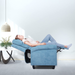 Recliner Chair, Living Room Chair Fabric Push Back Single Reclining Sofa Home Theater Seating Indoor Lounge Furniture for Bedroom, and Other Home Spaces, Blue