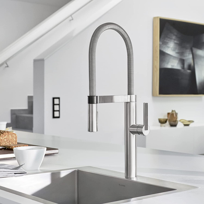 BLANCO, Polished Chrome 441405 CULINA Semi-Pro Kitchen Faucet with Magnetic Handspray, 1.8 GPM